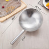 Stainless Steel Kitchen Spoon Water Spoon Large Scoop, Size:26cm(All Steel)