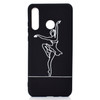 For Huawei P30 Lite Shockproof Stick Figure Pattern Soft TPU Protective Case(Ballet Girl)