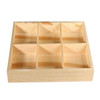 Succulent Wooden Storage Box Landscape Garden Decoration, Specification:6 Cells