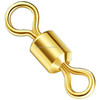 100 PCS Fishing Tackle Supplies Zimu Swivel Gold-plated Swivel Fishing Accessories, Specification: Length 1.1cm(Gold)