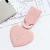 6 PCS Love Shape Luggage Tag Travel Pass Name Card Tag(Pink)