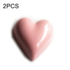 2 PCS Simulation Food Stereo Chocolate Refrigerator Magnet Decoration Stickers(Heart-shaped)