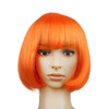Party Cosplay Headwear Straight Short PET Wigs For Female(Orange)