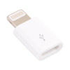 Mini Small 8 Pin Male to Micro USB Female Adapter, For iPhone 6 / 6 Plus, 5 / 5S / 5C, iPad mini / mini 2 Retina, iPod Touch 5, iPad 4, iPod Nano 7(White)