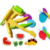 Color Plasticine Tool Clay Mold Set for Children DIY Toys(6 Piece Set)