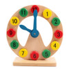 Children Building Blocks Wooden Number matching Geometry Clock Educational Toys, Size: 20.5*20.5*7cm