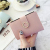 Women Wallets Small Fashion Leather Purse Ladies Card Bag For Female Purse Money Clip Wallet(Black)