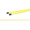 PGM 2 PCS Golf Alignment Sticks Fiberglass Training Aid Practice Rods for Correct Ball Direction(Color:Yellow Size:No Package)