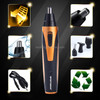 SPORTSMAN Four-in-one USB Rechargeable Ear Nose Trimmer Beard Face Shaver Eyebrows Hair Trimmer For Men(gold USB type)