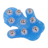 Thickened Palm-shaped Handheld Ball Meridian Massager(Blue)