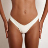 Sexy Women Cotton G String Thongs Low Waist Sexy Panties Ladies Seamless Underwear, Size:M(White)