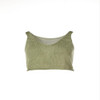 Spring Solid Color Knit Sling V-neck Sleeveless Vest, Size:  One Size( Medium Green )