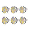 6 PCS YWXLight 7W 2835SMD LED Light Bulb MR16 Medium Standard Base LED Spotlight, AC/DC 12V (Cool White)