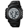 Skmei 1562 Multi Function Outdoor Sports Waterproof Student Electronic Watch Ten Year Battery Mens Watch(Black)