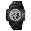 Skmei 1562 Multi Function Outdoor Sports Waterproof Student Electronic Watch Ten Year Battery Mens Watch(Black)