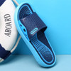 Soft and Comfortable Non-slip Breathable Slippers for Men (Color:Blue Size:43)