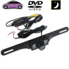 6 LED IR Infrared Waterproof Night Vision Wireless License Plate Frame Astern Backsight Rear View Camera, Support Installed in Car DVD Navigator or Car Monitor, Wide Viewing Angle: 140 degree (WD001)(Black)