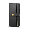 DG.MING Lambskin Detachable Horizontal Flip Magnetic Case for Galaxy Note9, with Holder & Card Slots & Wallet(Black)