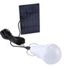 Outdoor Energy-saving Light, Portable Solar Powered LED Bulb Lamp(White)