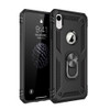 Sergeant Armor Shockproof TPU + PC Protective Case for iPhone XR, with 360 Degree Rotation Holder (Black)