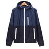 Trendy Unisex Sports Jackets Hooded Windbreaker Thin Sun-protective Sportswear Outwear, Size:L(Blue)