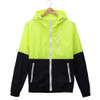 Trendy Unisex Sports Jackets Hooded Windbreaker Thin Sun-protective Sportswear Outwear, Size:L(Fluorescent Green)