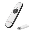 ASiNG A800 USB Charging 2.4GHz Wireless Presenter PowerPoint Clicker Representation Remote Control Pointer, Control Distance: 100m(White)