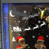 Simple Deer Santa Claus Shop Christmas Decoration Window Stickers Wall Stickers