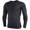 SIGETU Men Quick-drying Breathable Long-sleeved Sportswear (Color:Black Size:L)