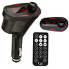 Car MP3 Player Wireless FM Transmitter with Remote Control and 1.1 inch Screen, Support USB and SD / MMC Card Slot