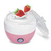 Electric Automatic Yogurt Maker Machine Yoghurt DIY Tool Kithchen Plastic Container 220V Capacity: 1L(Pink)