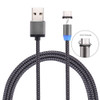 360 Degree Rotation 1m Weave Style USB-C / Type-C to USB 2.0 Strong Magnetic Charger Cable with LED Indicator, For Galaxy S8 & S8 + / LG G6 / Huawei P10 & P10 Plus / Oneplus 5 / Xiaomi Mi6 & Max 2 /and other Smartphones(Grey)