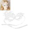 Sexy Girl Eye Mask Lace Venetian Masquerade Ball Party Fancy Mask(White)