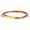 5 PCS Flow Style 45 LED 3528 SMD Waterproof Flexible Car Strip Light for Car Decoration, DC 12V, Length: 90cm(Yellow Light)