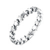 Star Shape Women 925 Sterling Silver Jewelry, Ring Size:6