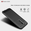 For Xiaomi Redmi 8  Brushed Texture Carbon Fiber TPU Case(Black)