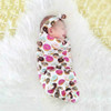 Newborn Baby Sleeping Bag Swaddle With Headband, Size:65x28cm(Biscuit)