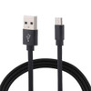 1m Flat Cord USB A to Micro USB Fast Charging Data Sync Charge Cable, For Galaxy, Huawei, Xiaomi, LG, HTC and Other Smart Phones (Black)