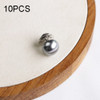 10 PCS Versatile Pearl Stud Buckle Anti-light Collar Buttonigan Shawl Pin Needle Diy Scarf Collar Pin Brooch Pin(Sliver)