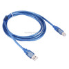 Normal USB 2.0 AM to BM Cable, with 2 Core, Length: 1.8m(Blue)
