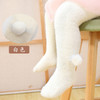 Baby Leggings Imitation Mink Fleece Plus Fleece Tight Pantyhose, Size:XL(White)