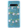 Cartoon Pattern Gold Foil Style Dropping Glue TPU Soft Protective Case for Galaxy S10+(Panda)