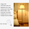 YWXLight Simple Fabric LED Warm White Floor Lamp