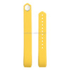 For Fitbit Alta Watch Oblique Texture Silicone Watchband, Large Size, Length: about 22cm(Yellow)