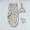 Spring  Summer Cotton Baby Infant Bags Towels Sleeping Bags Knitted Cloth Cap Set, Size:S (50x70 CM)(Red Elephant)