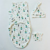 Spring  Summer Cotton Baby Infant Bags Towels Sleeping Bags Knitted Cloth Cap Set, Size:S (50x70 CM)(Tent Tree)