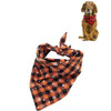 2 PCS Pet Triangle Towel Christmas Snowflake Dog Saliva Towel, Size:S(Orange)
