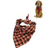 2 PCS Pet Triangle Towel Christmas Snowflake Dog Saliva Towel, Size:S(Orange)