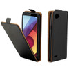 For LG Q6 TPU Business Style Vertical Flip Protective Leather Case with Card Slot