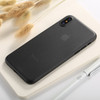 For   iPhone X / XS   Ultra-thin Frosted PP Protective Back Cover Case(Black)